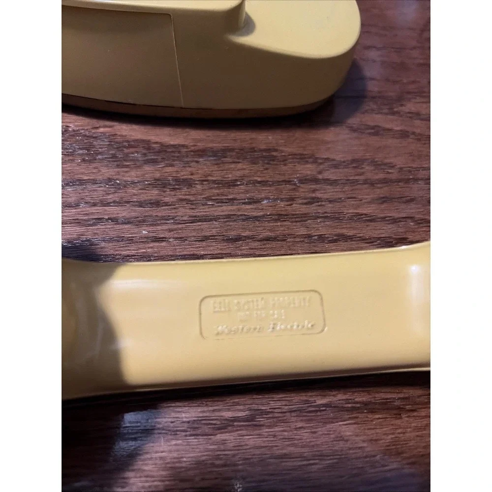 Western Electric Princess Telephone 2702B Yellow Push Button Vintage 1976 Retro